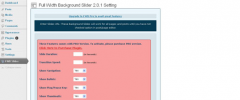 Full Page/ Full width Background Slider screenshot 2
