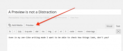 Distraction Free Preview Button screenshot 1