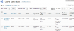 Game Schedules screenshot 2
