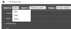 GatherContent Import screenshot 2