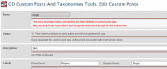GD Custom Posts And Taxonomies Tools screenshot 2