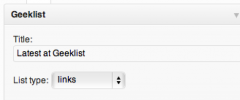 Geeklist Widget screenshot 1