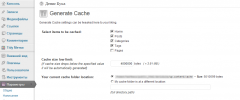 Generate Cache screenshot 1
