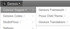 Genesis Admin Bar Plus screenshot 1