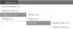 Genesis Admin Bar Plus screenshot 3