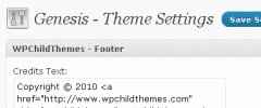 Genesis Footer screenshot 1