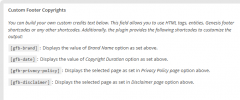 Genesis Footer Builder screenshot 4