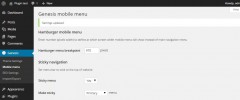 Genesis mobile & sticky menu screenshot 1
