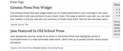 Genesis Press Post Type screenshot 3