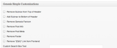 Genesis Simple Customizations screenshot 1