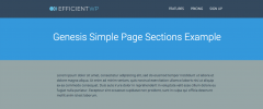 Genesis Simple Page Sections screenshot 1
