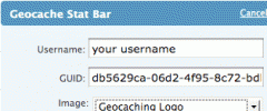 Geocache Stat Bar Widget screenshot 2