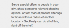 Geoposty GeoLocation Widgets, Posts and Redirects screenshot 1