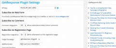 GetResponse Integration screenshot 2