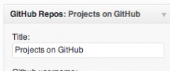 GitHub User Repo Widget screenshot 1