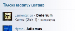 gLastFM screenshot 1