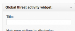 Global threat activity level Widget screenshot 1