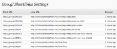 Goo.gl Shortlinks screenshot 3