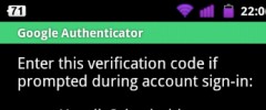 Google Authenticator screenshot 4