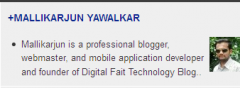 Google Authorship Widget screenshot 2