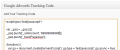 Adwords Tracking Code screenshot 2