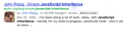 Google Plus Authorship screenshot 1