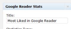 Google Reader Stats screenshot 2