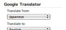 Google Translator screenshot 1