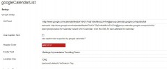 googleCalendarList screenshot 1