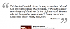 GPP Testimonials Widgets screenshot 1