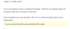 Gravatar Signup Encouragement screenshot 11
