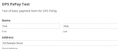Gravity Forms DPS PxPay screenshot 5