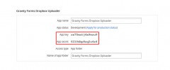 Gravity Forms Dropbox Uploader screenshot 2