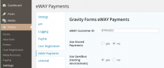 Gravity Forms eWAY screenshot 1