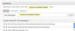 Grooveshark for Wordpress screenshot 1