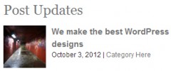 Guerrilla's Recent Posts Widget screenshot 2