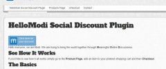helloModi Social Discount Plugin screenshot 1