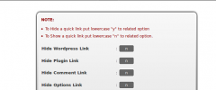 Hide Quick Links screenshot 2