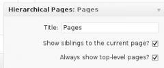 Hierarchical Pages Widget screenshot 4