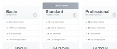 Hosting Pricing Tables screenshot 2