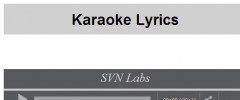 HTML5 Lyrics Karaoke Player screenshot 1