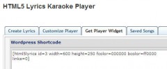 HTML5 Lyrics Karaoke Player screenshot 5