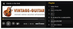 HTML5 MP3 Player with Playlist Free screenshot 1