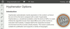 Hyphenator screenshot 1
