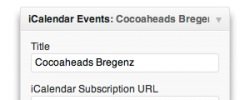 iCalendar Events Widget screenshot 1