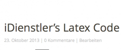 iDienstler's Latex Code screenshot 1