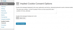 Implied Cookie Consent screenshot 2