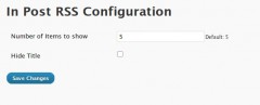 In Post RSS Feed screenshot 1