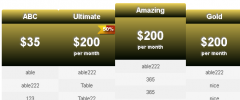 IND Pricing Table screenshot 3