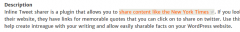 Inline Tweet Sharer screenshot 1